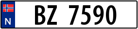 Trailer License Plate